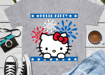 Hello Kitty 4th Of July SVG, Hello Kitty Independence Day SVG, Hello Kitty SVG graphic t shirt