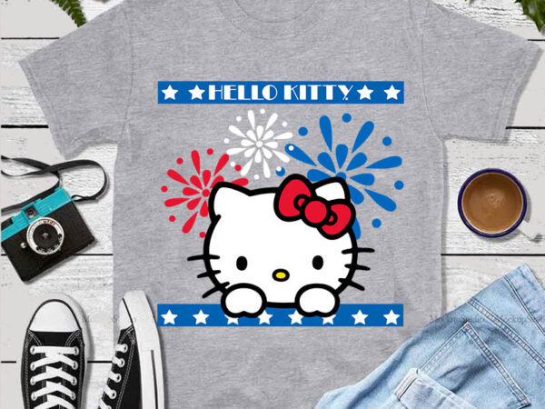 Hello kitty 4th of july svg, hello kitty independence day svg, hello kitty svg graphic t shirt