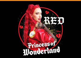 Red Princess Of Wonderland Broken Hearts Descendants PNG t shirt design online