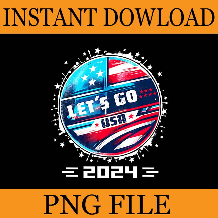 Let’s Go USA 2024 PNG, Go United States Sport USA Team 2024 PNG