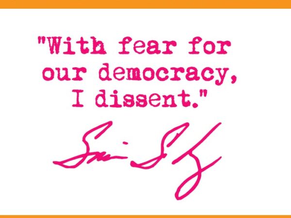 With fear for out democracy i dissent svg t shirt design for sale