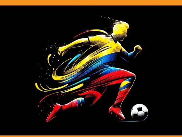 Colombian flag soccer apparel png t shirt vector file