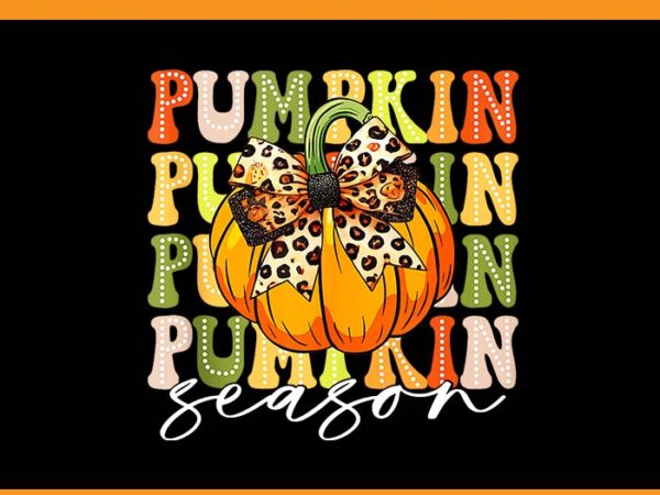 Coquette bow pumpkin season png, pumpkin fall thanksgiving day png t shirt vector file