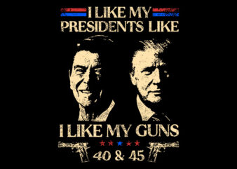 I Like My Presidents like I Like My Guns 40-45 SVG, Trump Shooting SVG