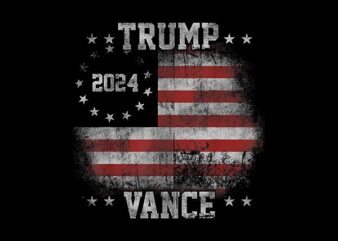 America Election Trump Vance 2024 PNG, Trump Vance PNG t shirt vector