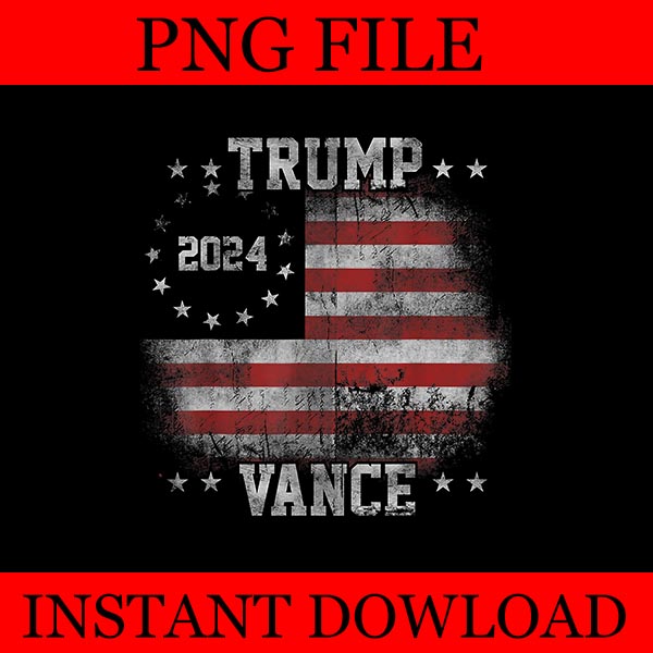 America Election Trump Vance 2024 PNG, Trump Vance PNG