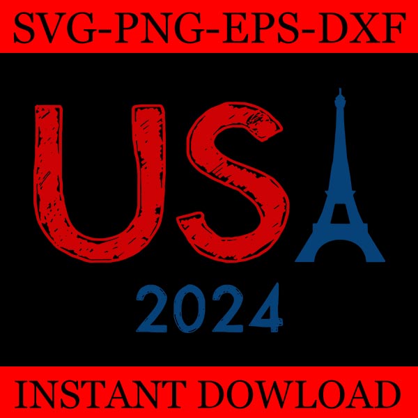 USA 2024 Paris United States Sport SVG, USA Team 2024 SVG