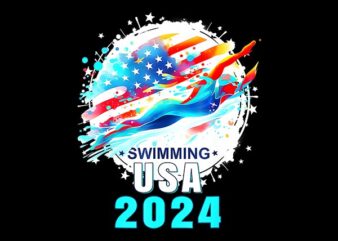 USA 2024 United States American Sport PNG, USA 2024 Swimming PNG