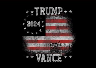 Trump Vance 2024 PNG, Trump PNG, Trump Vance Flag PNG t shirt designs for sale