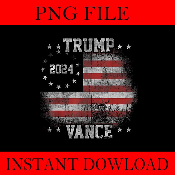 Trump Vance 2024 PNG, Trump PNG, Trump Vance Flag PNG