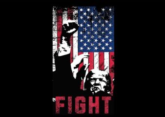 Trump Fight USA PNG, Trump 2024 PNG, Trump Vance PNG t shirt designs for sale