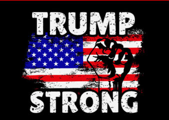 Trump Strong SVG, Trump Flag SVG