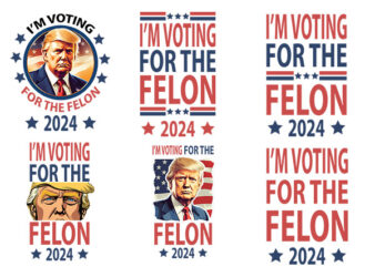 I’m Voting Convicted Felon 2024 SVG, Trump 2024 Convicted Felon SVG