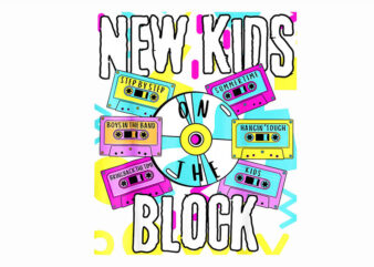 Summertime music new kids summer PNG, New Kids Block PNG