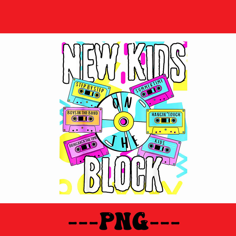 Summertime music new kids summer PNG, New Kids Block PNG