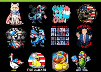 Bundle 4th Of July PNG, Duck 4th Of July PNG, Trump 4th Of July PNG