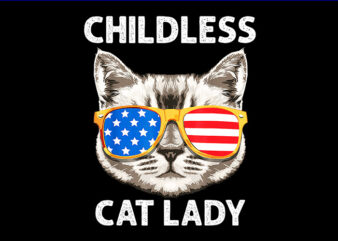 Childless Cat Ladies PNG, Kamala Harris 2024 PNG t shirt vector file