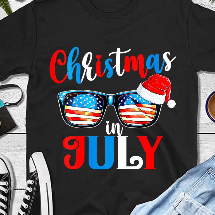 Christmas In July Santa Beach Summer PNG