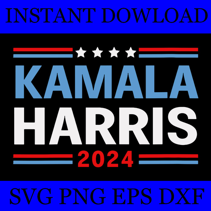 Kamala Harris 2024 SVG, Kamala Harris 2024 Let’s Finish The Job SVG