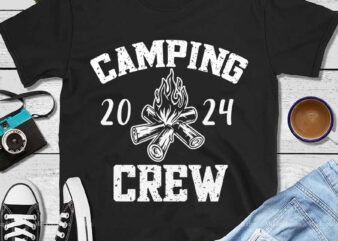 Camper Road Trip SVG, Camping Crew 2024 SVG t shirt vector file