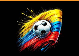 Colombian Flag Soccer Apparel PNG t shirt vector file