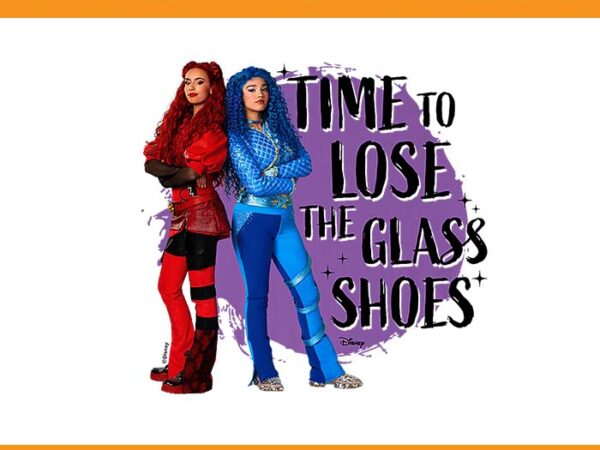 Descendants 4 – time to lose the glass shoes png t shirt vector illustration