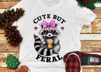 Cute But Feral Funny Colorful Racoon With Sunglasses Racoon PNG t shirt vector file