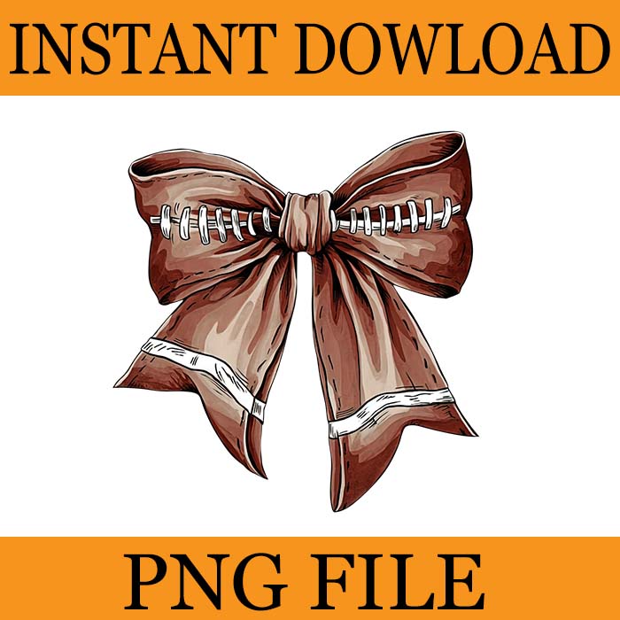 Retro Football Bow Png, Fall Coquette Bow PNG, Fall Football Shirt Png, Football Sport Png, Football Mom Png, Game Day Sublimation Design