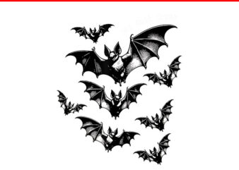 Bat Shit Crazy Halloween Spooky Season PNG, Bat Shit Crazy Coquette Bow PNG