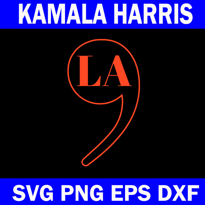 Comma La Kamala Harris 2024 SVG, Comma La SVG, Kamala Harris SVG