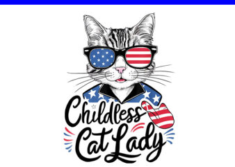 Childless Cat Lady PNG, Kamala Harris 2024 PNG t shirt vector file