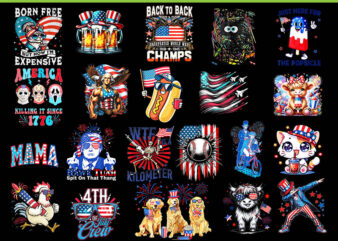 Bundle 4th Of July PNG, Cat Merica PNG, Eagle 4th Of July PNG