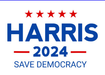 Kamala Harris For Presidential Election 2024 SVG, Harris 2024 Save Democracy SVG