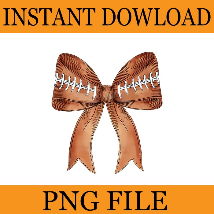 6 Coquette Bow Football PNG, Cool Ribbon Football Bow PNG, Retro Football Bow Png, Fall Coquette Bow PNG