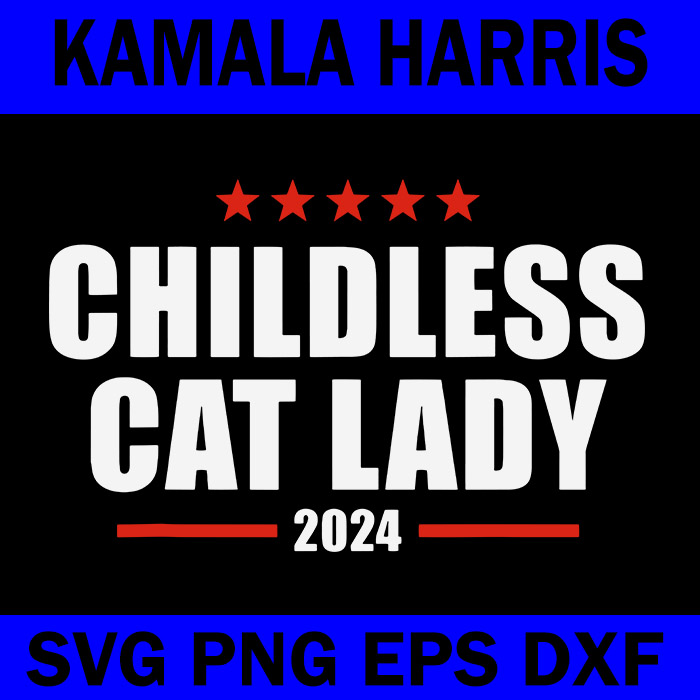 2024 Childless Cat Lady SVG