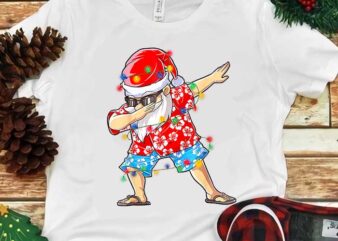 Santa Dabbing Christmas In July PNG t shirt template vector