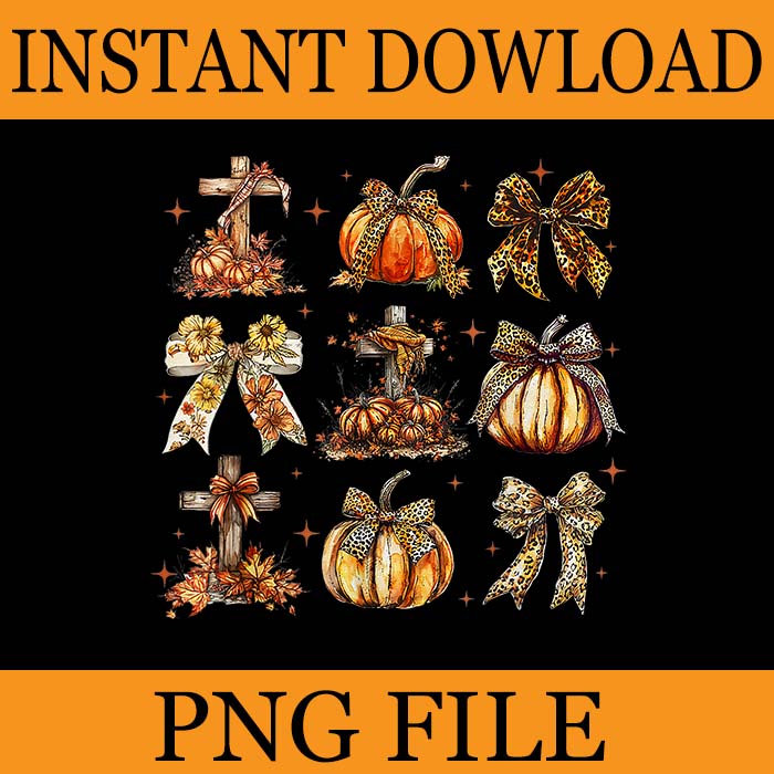 Coquette Bow Pumpkin Football PNG, Coquette Bow Pumpkin Fall Vibes Spooky Season Halloween PNG