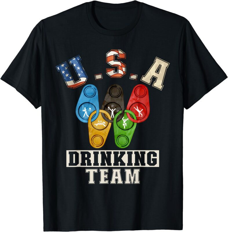 Usa Olympic Drinking Team Beer Drinking Team T-Shirt