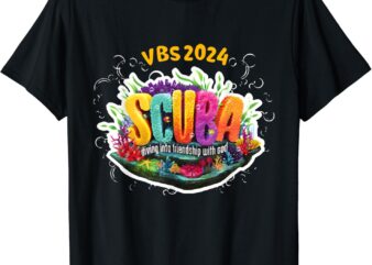 VBS 2024 Scuba Diving Into Friendship With God Shirt t shirt vector art