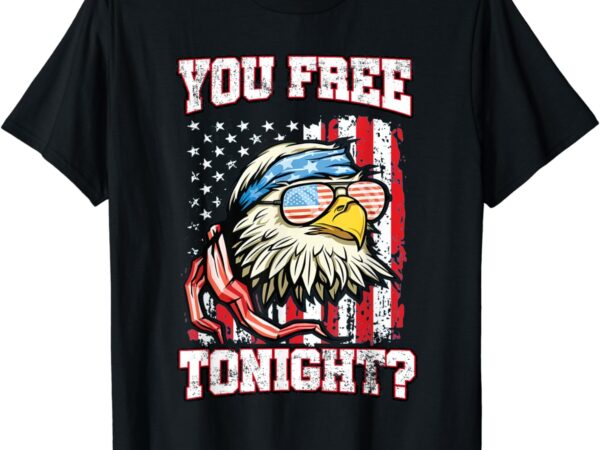 Vintage 4th of july bald eagle usa flag patriotic merica t-shirt