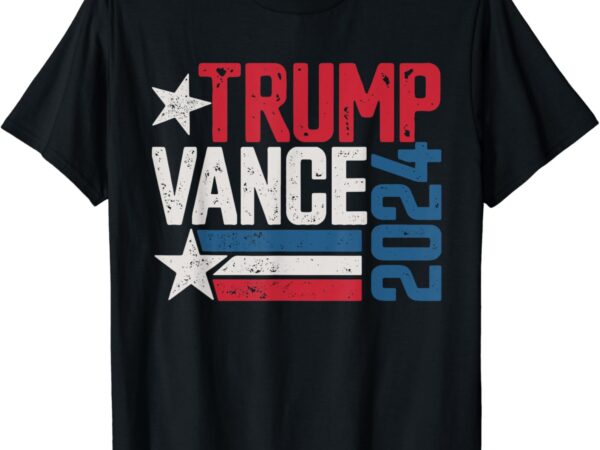 Vintage distressed trump vance 2024 t-shirt