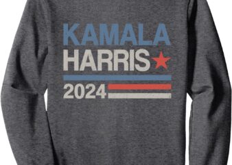 Vintage Kamala Harris 2024 For President Election Campaign Sweatshirt