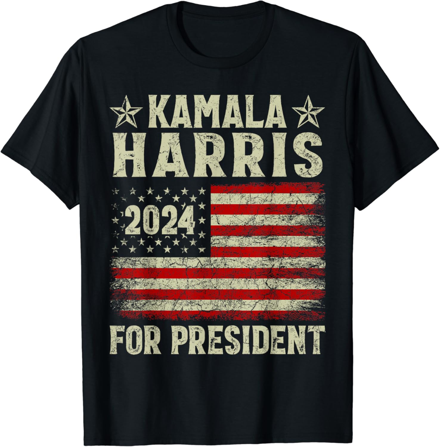 Vintage Kamala Harris 2024 For President Election Campaign T-Shirt ...