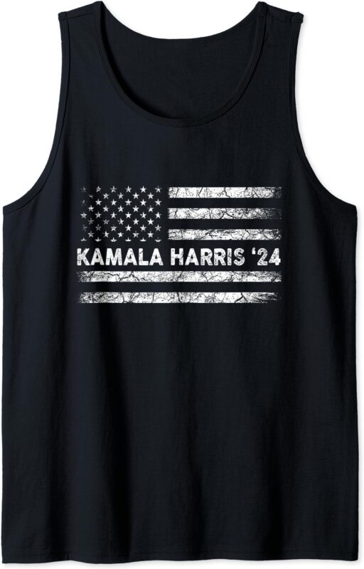 Vintage Kamala Harris 2024 For President Election Campaign Tank Top