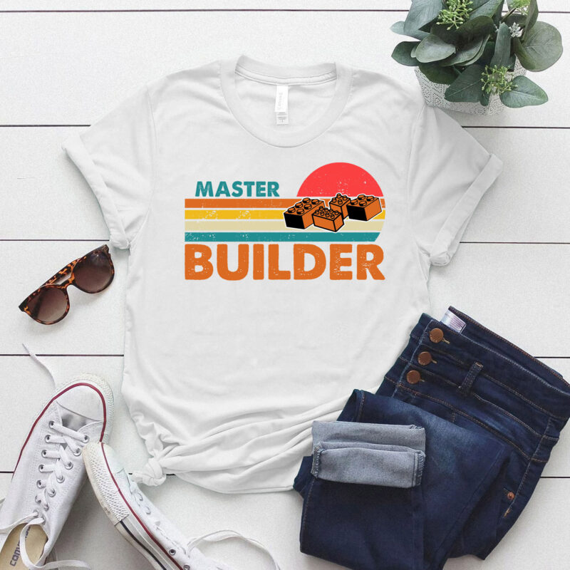 Vintage Master Builder Funny Building Blocks Gift lts-d