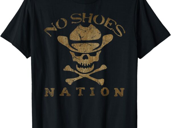 Vintage no shoes no nation funny sayings shoes t-shirt