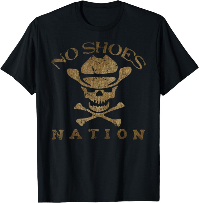 Vintage No Shoes No Nation Funny Sayings Shoes T-Shirt