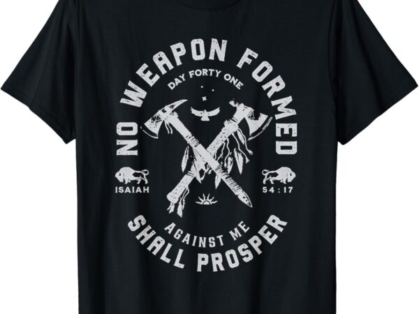 Vintage no weapon formed against me shall prosper christian t-shirt