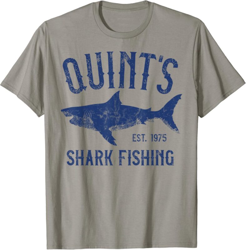 Vintage Quint’s Shark Fishing 1975 Retro T-Shirt