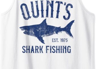 Vintage Quint’s Shark Fishing 1975 Retro Tank Top